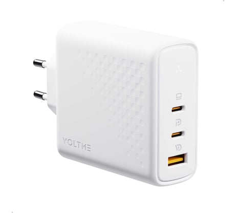 СЗУ VOLTME Revo 140CCA USB-C+USB-С+USB-A, GaN, 140W, PD3.1, QC5, белый V1153