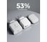 СЗУ VOLTME Revo 45CA Duo USB-C+USB-A, GaN, 45W, PD3.0, QC4.0+, белый V2114 8