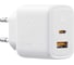 СЗУ VOLTME Revo 45CA Duo USB-C+USB-A, GaN, 45W, PD3.0, QC4.0+, белый V1213 1