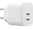 СЗУ VOLTME Revo 45CC Duo USB-C+USB-С, GaN, 45W, PD3.0, QC4.0+, белый V2112 1