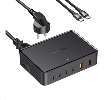 Устройство зарядное сетевое VOLTME Revo 240W PD3.1 Desktop Charger 4C2A EU Черный V2250