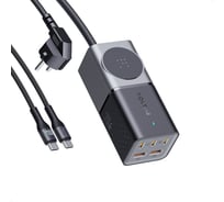 СЗУ VOLTME VITO 75 EzTravel Charger 6 in 1, GaN, 75W, PD3.0, QC4+, AC, черный F4010