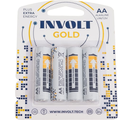 Батарейки INVOLT GOLD AA (LR6) 4B 930013