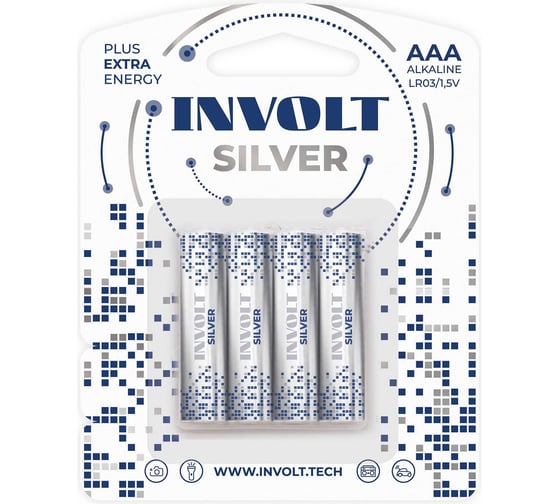 Батарейки INVOLT SILVER AAA (LR03) 4B 930068