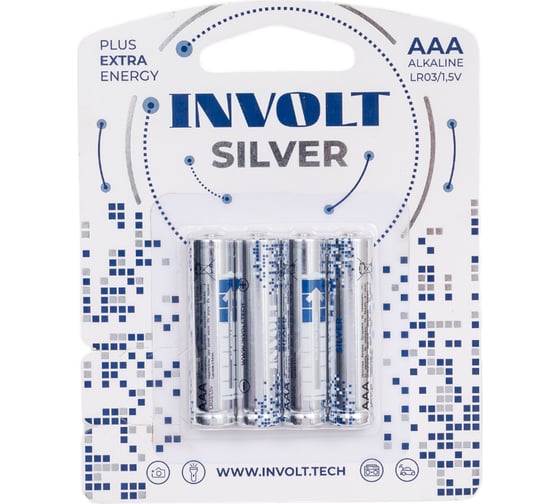 Батарейки INVOLT SILVER AAA (LR03) 4B 930068