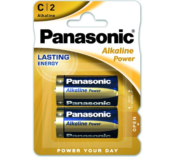Элементы питания Panasonic LR14 Alkaline Power BL2 124 1