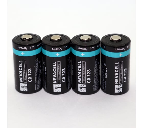 Элемент питания CR123 1700 мАч box 100 Nevacell 4687205909411