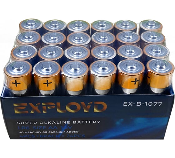 Щелочная батарейка 24 шт. Exployd AA LR06 EX-B-1077 1