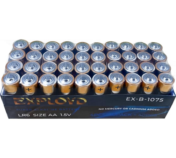 Щелочная батарейка 40 шт. Exployd AA LR06 EX-B-1075