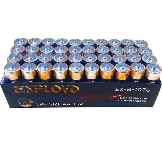 Щелочная батарейка 40 шт. Exployd AA LR06 EX-B-1076