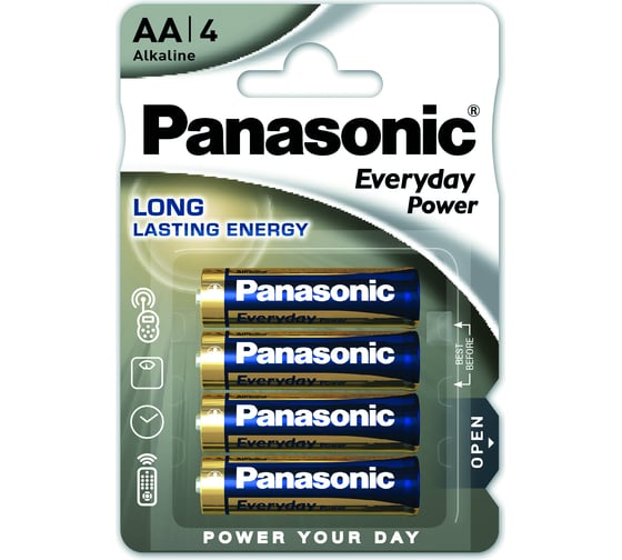 Элементы питания Panasonic LR6 Everyday Power BL4 7351 1