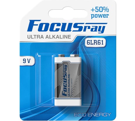 Батарейка Focusray ULTRA ALKALINE 6LR61 BL1 622487