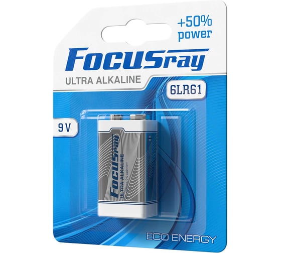Батарейка Focusray ULTRA ALKALINE 6LR61 BL1 622487