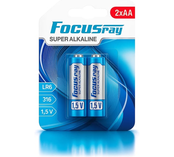 Батарейки Focusray Super ALKALINE LR6 BL2 629134 1