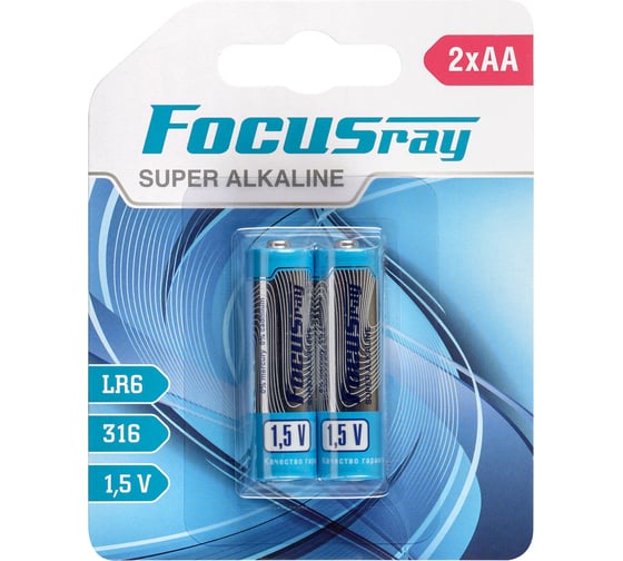 Батарейки Focusray Super ALKALINE LR6 BL2 629134 1