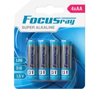 Батарейки Focusray Super ALKALINE LR6 BL4 629158