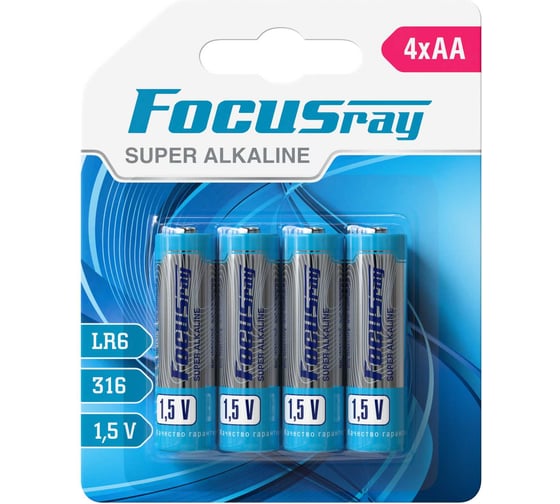 Батарейки Focusray Super ALKALINE LR6 BL4 629158 1