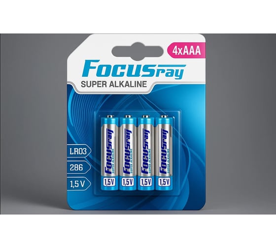 Батарейки Focusray Super ALKALINE LR6 BL4 629158
