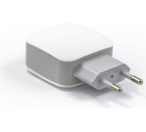 Сетевое зарядное устройство BYZ 2хUSB-А, 2.1А + кабель AM-microBM 1 м, белый, 23750-ZL-720MW
