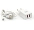 Сетевое зарядное устройство BYZ 2хUSB-А, 2.4А + кабель AM-microBM, 1 м, белый, 23750-U20EUMW 1