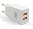 Сетевое зарядное устройство BYZ 2хUSB-А, 2.4А + кабель AM-microBM, 1 м, белый, 23750-U20EUMW 2