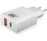 Сетевое зарядное устройство BoraSCO Power Delivery + QC 3.0, 18W, белое 38254 1