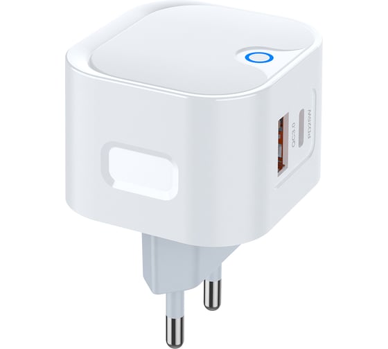 СЗУ PERO TC21 USB-A + USB-C, PD 25W белый ТС21W