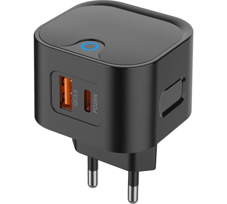 СЗУ PERO TC21 USB-A + USB-C, PD 25W черный ТС21B