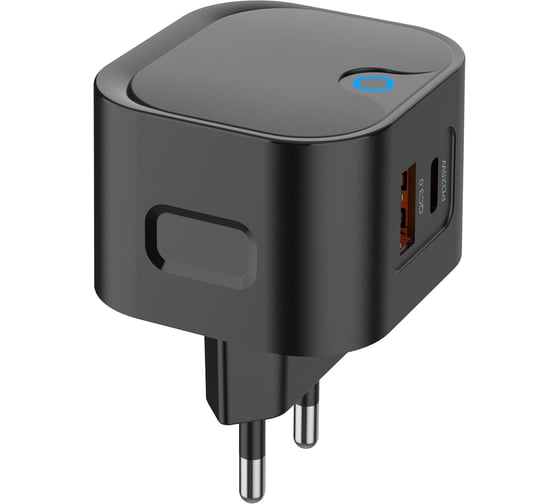 СЗУ PERO TC21 USB-A + USB-C, PD 25W черный ТС21B