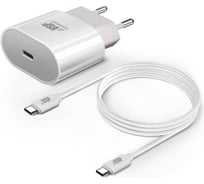 Сетевое зарядное устройство BoraSCO PD, 20W белое 50635