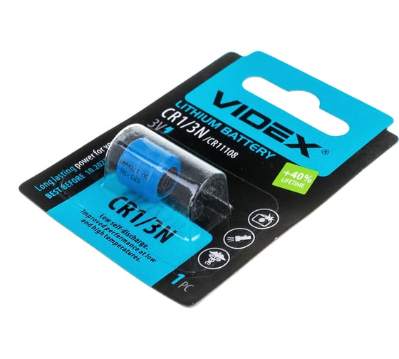 Литиевый элемент питания Videx CR1/3N 1BL 3.0V VID-CR1/3N