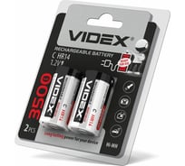 Никель-металлогидридный аккумулятор Videx HR14/C 3500mAh 2BL LSD, низкий саморазряд VID-HR14/C-3500