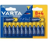Батарейки Varta LONGLIFE POWER LR06/AA BL8+4 бл. 12 4008496659234