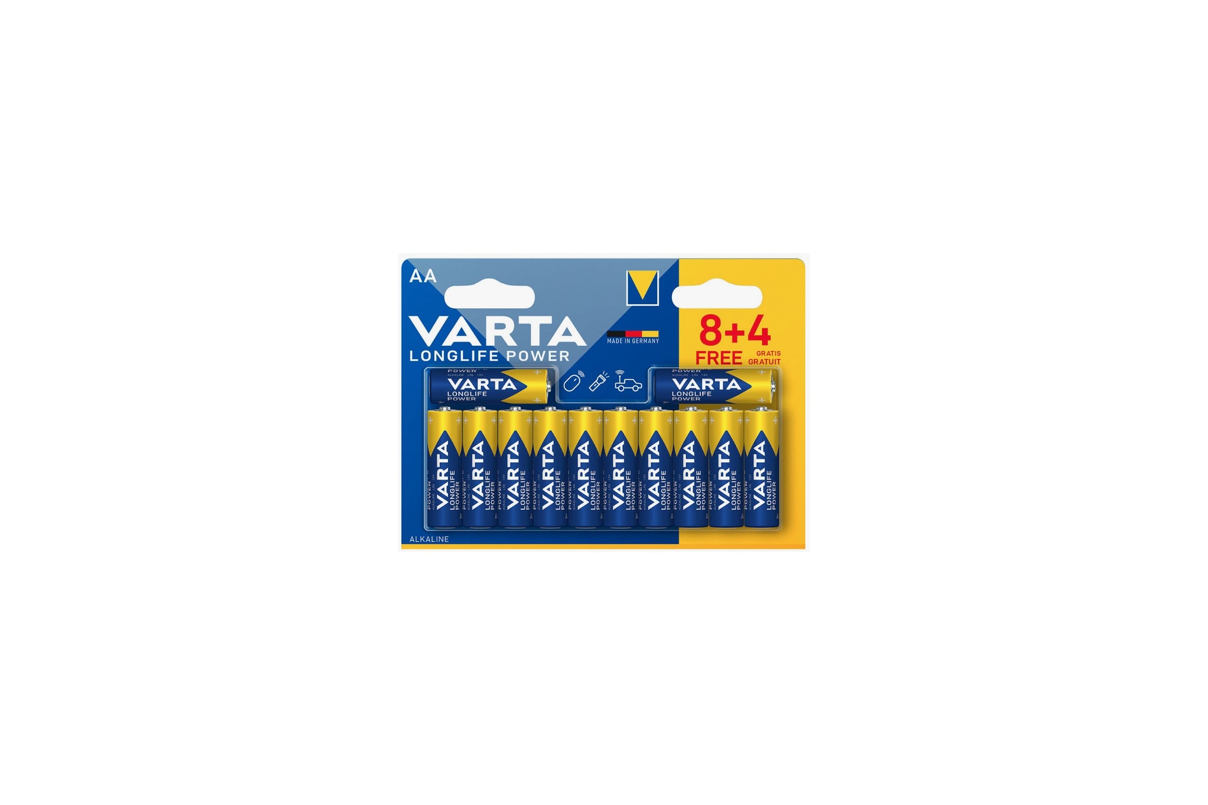 БатарейкиVartaLONGLIFEPOWERLR06/AABL8+4бл.124008496659234