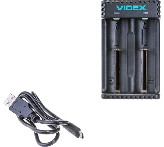Зарядное устройство Videx пустое, 1-2 х Li-ion, 18650, 16340, 14500 VCH-L200