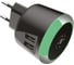 Сетевое зарядное устройство Exployd 2 USB 2.4A с подсветкой черный EX-Z-778 2