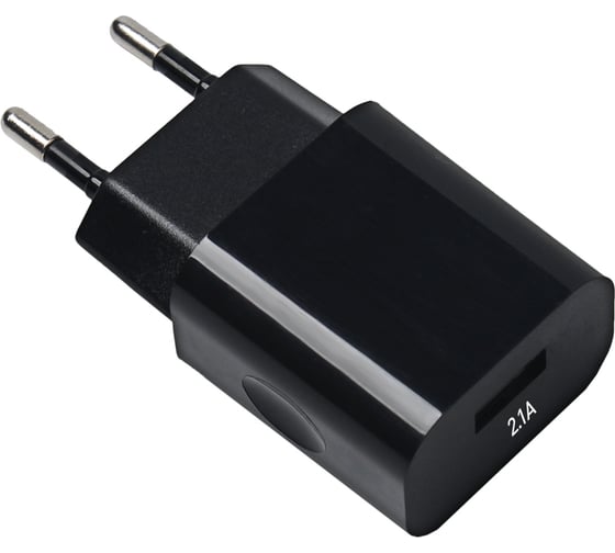 Сетевое зарядное устройство Exployd 1 USB 2.1А черный EX-Z-454