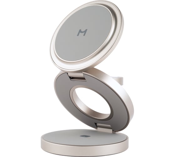 Складное беспроводное зарядное устройство MAGSSORY Disc Signature Edition 3 в 1 для Apple, с магнитами, совместимое с MagSafe WCH033t
