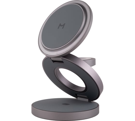 Складное беспроводное зарядное устройство MAGSSORY Disc Signature Edition 3 в 1 для Apple, с магнитами, совместимое с MagSafe WCH033m