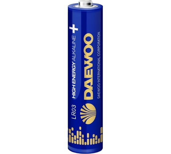 Батарейка Алкалиновый элемент питания DAEWOO AAA/LR03 1.5В High Energy Alkaline BL-4 (уп.4шт) 5030381