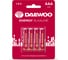 Батарейка Алкалиновый элемент питания DAEWOO AAA/LR03 1.5В Energy Alkaline BL-4 (уп.4шт) 5029903 1