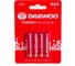 Батарейка Алкалиновый элемент питания DAEWOO AAA/LR03 1.5В Energy Alkaline BL-4 (уп.4шт) 5029903 5