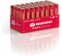 Батарейка Алкалиновый элемент питания DAEWOO AAA/LR03 1.5В Energy Alkaline Pack-32 (уп.32шт) 5030084
