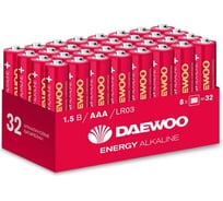 Алкалиновый элемент питания DAEWOO AAA/LR03 1.5В Energy Alkaline Pack-32 (уп.32шт) 5030084