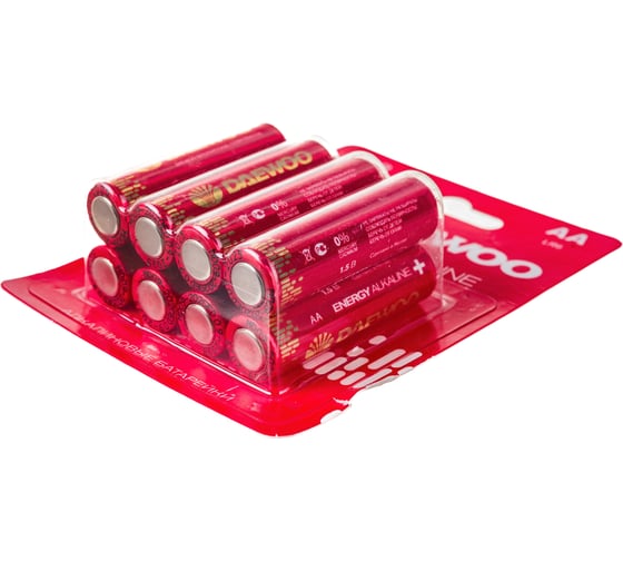 Батарейка Алкалиновый элемент питания DAEWOO AA/LR6 1.5В Energy Alkaline BL-8 (уп.8шт) 5031081