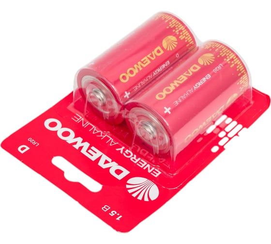 Батарейка Алкалиновый элемент питания DAEWOO D/LR20 1.5В Energy Alkaline BL-2 (уп.2шт) 5030022