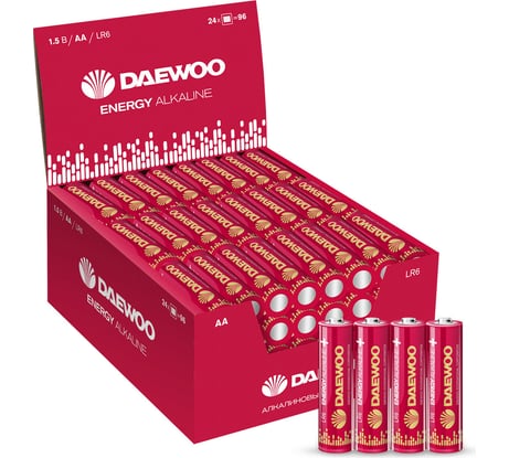 Батарейка Алкалиновый элемент питания DAEWOO AA/LR6 1.5В Energy Alkaline Pack-96(уп.96шт) 5029811