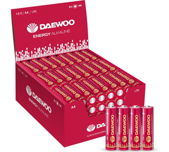 Батарейка Алкалиновый элемент питания DAEWOO AA/LR6 1.5В Energy Alkaline Pack-96(уп.96шт) 5029811 1
