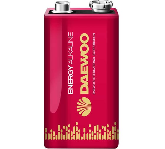 Батарейка Алкалиновый элемент питания DAEWOO "крона" 6LR61 9В Energy Alkaline BL-1 5029729