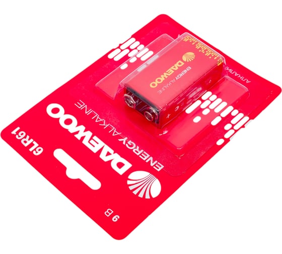 Батарейка Алкалиновый элемент питания DAEWOO "крона" 6LR61 9В Energy Alkaline BL-1 5029729